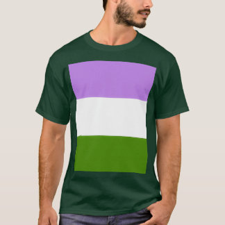Grafisch schema Genderqueer Pride Color T-shirt