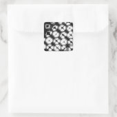 Grafisch Shibori I Vierkante Sticker (Tas)