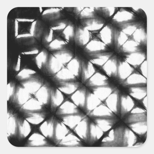 Grafisch Shibori I Vierkante Sticker (Voorkant)