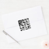 Grafisch Shibori I Vierkante Sticker (Envelop)
