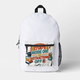 Grafisch shirt terug naar school, cadeau voor univ bedrukte rugzak