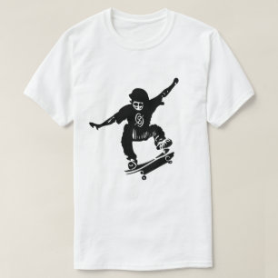 Grafisch skateboard van het platform t-shirt
