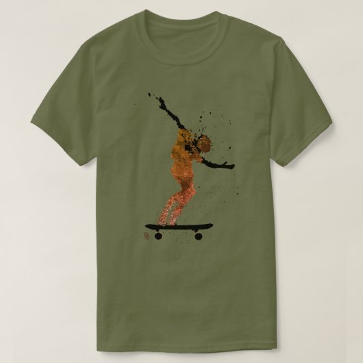 Grafisch skateboard van het platform t-shirt (Design voorkant)
