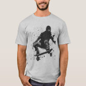 Grafisch skateboard van het platform t-shirt (Voorkant)