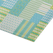 Grafisch snijvlak: Daffodils, Faux-Patchwork Snijplank (Hoek)