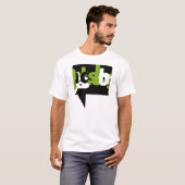 Grafisch T-Shirt - de Visuele Groene Stem (Voorkant volledig)