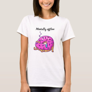 Grafisch T-shirt 'Mentally Offline'
