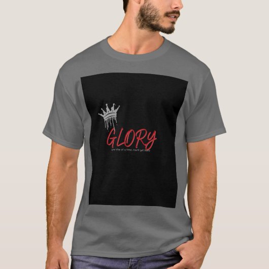 Grafisch T-shirt met Glory Vibes (Voorkant)