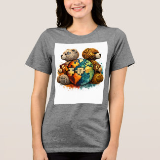 Grafisch T-shirt met stadsbeer