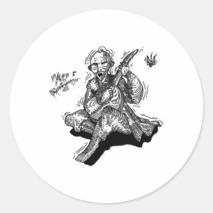 Grafisch T-shirt - Oekraïense Soldaat Lied - Lied  Ronde Sticker