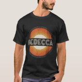 Grafisch T-shirt Voornaam Rebecca Retro Gepersonal (Voorkant)