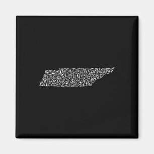 Grafisch Tennessee Amerika Vervuild Trump Pistool  Magneet