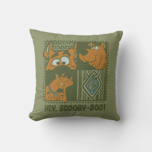 Grafisch van scooby-Doo van Hey Stammen Vierkante Kussen