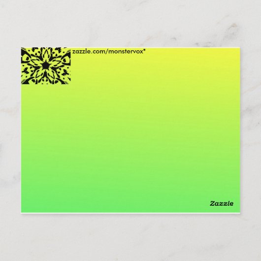 Grafisch ventilator Briefkaart (Achterkant)