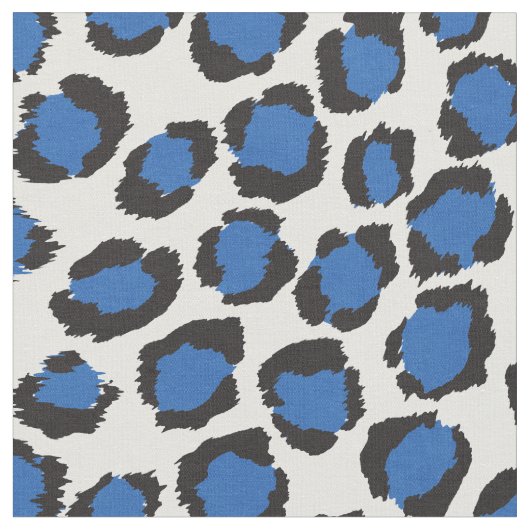 Grafisch vet blauwgroen blauw-cheetah afdrukpatroo stof (Close Up)