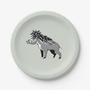 Grafisch - WARTY PIG - Warthog - Wildlife - Natuur Papieren Bordje