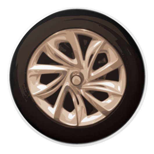 Grafisch wiel 2D Keramische Knop (Voorkant)