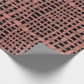 Grafisch Woven Pattern Earth Peach Cadeaupapier (Hoek)