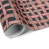 Grafisch Woven Pattern Earth Peach Cadeaupapier (Rol Hoek)