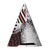 Grafische  Abstracte illustratieelementen Feesthoedjes (Achterkant)