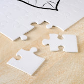 Grafische afbeelding met geel geelbruin water legpuzzel (Zijkant)