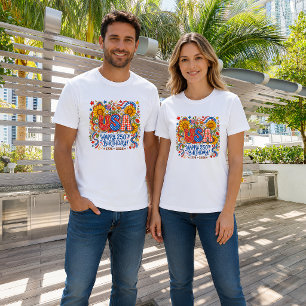 Grafische afbeelding van de 250e verjaardag van de t-shirt