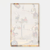 grafische afdruk van een acrobatische handeling. post-it® notes (Voorkant)