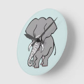 Grafische Afrikaanse olifant - Bedreigde dieren - Ronde Klok (Hoek)