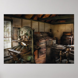 Grafische artiest - de drukkerij poster