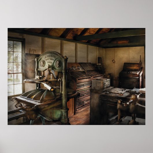 Grafische artiest - de drukkerij poster (Voorkant)