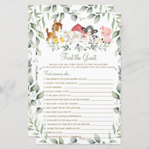 Grafische boerderijdieren Greenery vind het gastsp