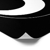 Grafische bollen in rood poster (Hoek)