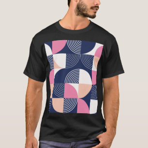 Grafische cirkels naadloos patroon t-shirt