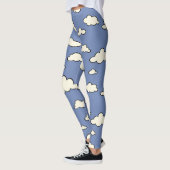 GRAFISCHE CLOUD PATROON BLUE SKY LEGGINGS (Links)