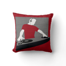 Grafische DJ Platenspeler Pillow