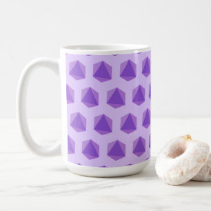 Grafische dobbellavendel koffiemok