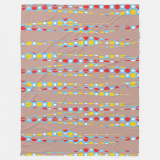 Grafische en abstracte horizontale lijnen fleece deken