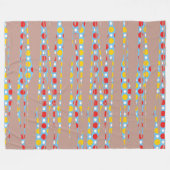 Grafische en abstracte horizontale lijnen fleece deken (Voorkant (Horizontaal))