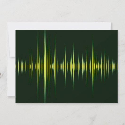 Grafische Equalizer-uitnodigingen Kaart (Voorkant)