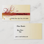  Grafische Floral Visitekaartje (Voorkant / Achterkant)