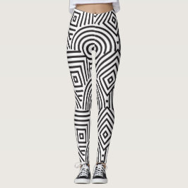 Grafische geometrie: Leggings schoonheidspatroon