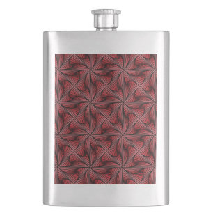 Grafische Geometrische 3D Spiraal Twist Rood Flacon