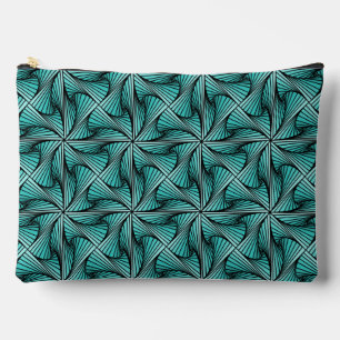 Grafische Geometrische 3D Spiraal Twist Turquoise Etui
