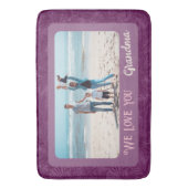 Grafische gepersonaliseerde fototekst Grootma Gift Badmat (Voorkant Verticaal)