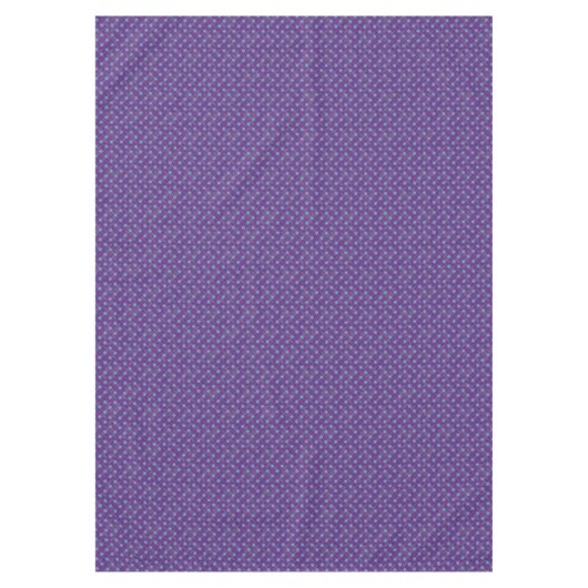 Grafische Geweven Paarse Rattan op Custom Blue Tafelkleed (Voorkant)