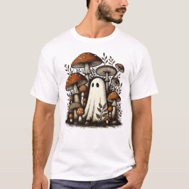 Grafische Ghost in Mushroom Forest T-shirt