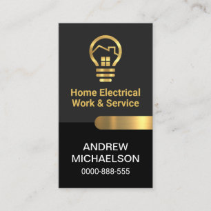 Grafische grijze zwarte lagen Gold Tab elektrisch Visitekaartje