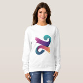 Grafische Hand Vrouwen Basic Trui (Voorkant volledig)