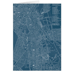 Grafische kaart van Boston