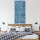 Grafische kaart van Boston Canvas Afdruk (Insitu (Slaapkamer))